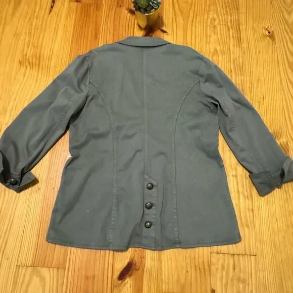 NWT Soft Surroundings Forte Jacket Agave Green Womens Size SMALL